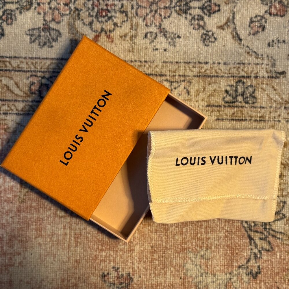 Authentic Louis Vuitton Orange Empty Jewelry Box with dustbag
